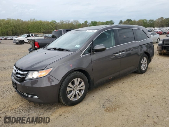 2016 Honda Odyssey EX-L with VIN 5FNRL5H66GB141610, listed as a Copart auction lot 51547135 with 76,542 mi miles and Clean Title. Bid and sale history available at DreamBid. Image 1.