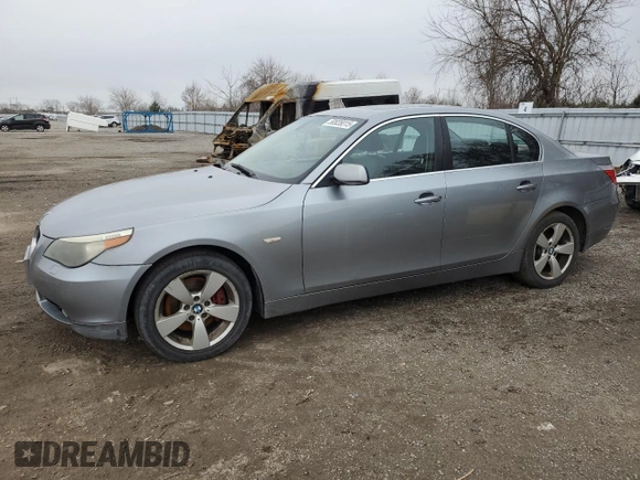 2007 BMW 5 Series 530xi with VIN WBANF73557CU24932, listed as a Copart auction lot 50828015 with Not Provided miles and Clean Title. Bid and sale history available at carsss.com. Image 1.