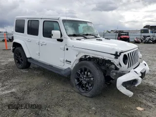 2021 Jeep Wrangler Unlimited Sahara with VIN 1C4HJXEG1MW504154, listed as a Copart auction lot 51131825 with 29,146 mi miles and Salvage title. Bid and sale history available at DreamBid. Image 4.