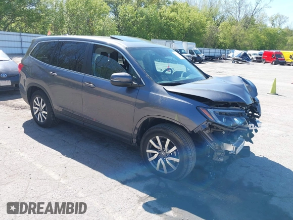 2020 Honda Pilot EX-L z VIN 5FNYF6H58LB049652, wystawiony jako IAAI lot #42213555 z przebiegiem 84 846 mil mil oraz . Historia ofert i sprzedaży dostępna na DreamBid. Obrazek 1.