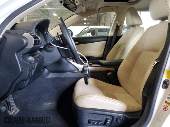 2015 Lexus IS 250 with VIN JTHCF1D22F5016112, listed as a Copart auction lot 62110655 with 85,036 mi miles and Salvage title. Bid and sale history available at DreamBid. Image 7.