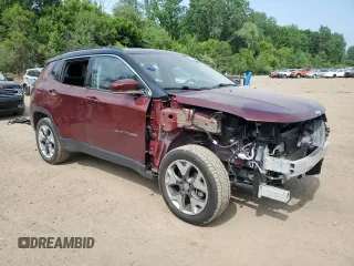 2020 Jeep Compass Limited z VIN 3C4NJDCB7LT193830, wystawiony jako Copart lot #60844545 z przebiegiem 42 634 mil mil oraz Szkoda całkowita • Salvage title. Historia ofert i sprzedaży dostępna na DreamBid. Obrazek 4.