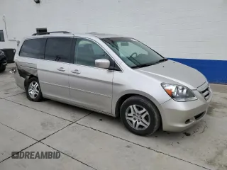 2007 Honda Odyssey EX-L with VIN 5FNRL386X7B414343, listed as a Copart auction lot 75622633 with 197,176 mi miles and Salvage Title. Bid and sale history available at carsss.com. Image 4.