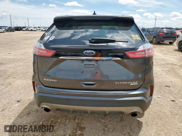 2020 Ford Edge Titanium with VIN 2FMPK3K90LBB37444, listed as a Copart auction lot 60570005 with 118,668 mi miles and Clean title. Bid and sale history available at DreamBid. Image 6.
