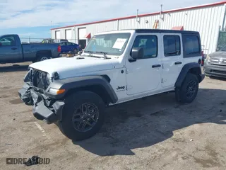 2024 Jeep Wrangler Sport S with VIN 1C4PJXDN4RW300936, listed as a IAAI auction lot 41671073 with 6,195 mi miles. Bid and sale history available at carsss.com. Image 18.