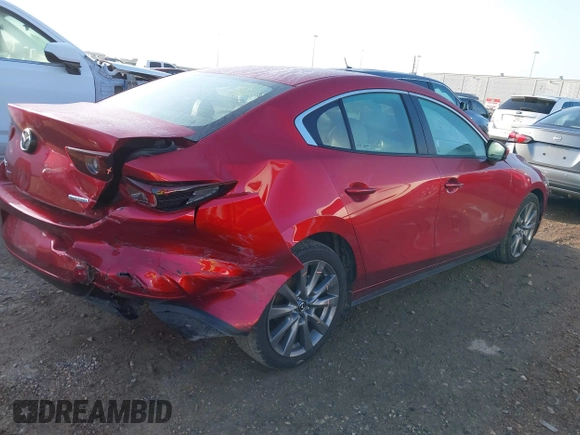 2025 Mazda 3 S Preferred with VIN 3MZBPACM2SM454885, listed as a IAAI auction lot 42502627 with 12,034 mi miles and . Bid and sale history available at DreamBid. Image 4.