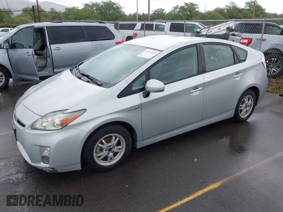 2010 Toyota Prius II with VIN JTDKN3DU5A0204755, listed as a IAAI auction lot 41795883 with 188,873 mi miles. Bid and sale history available at carsss.com. Image 2.