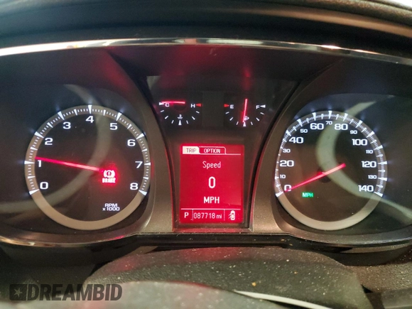 2016 GMC Terrain SLE with VIN 2GKFLNE36G6343905, listed as a Copart auction lot 87674895 with 87,718 mi miles and Salvage Title. Bid and sale history available at carsss.com. Image 9.