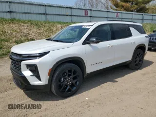 2024 Chevrolet Traverse AWD RS z VIN 1GNEVLKS5RJ153379, wystawiony jako Copart lot #54567905 z przebiegiem 19 977 mil mil oraz Szkoda całkowita • Salvage title. Historia ofert i sprzedaży dostępna na DreamBid. Obrazek 1.