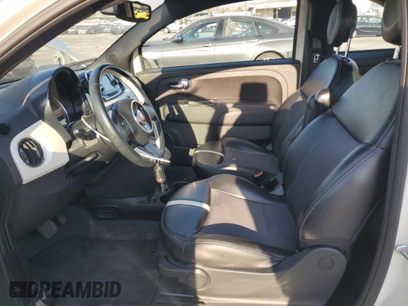 2018 FIAT 500e with VIN 3C3CFFGE7JT377367, listed as a Copart auction lot 88474685 with 34,428 mi miles and Salvage Title. Bid and sale history available at carsss.com. Image 7.