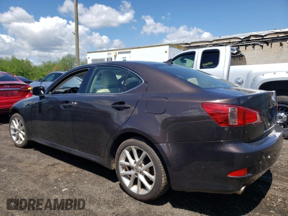 2012 Lexus IS 250 with VIN JTHCF5C23C5059992, listed as a Copart auction lot 55779635 with 182,529 mi miles and Salvage Title. Bid and sale history available at DreamBid. Image 2.