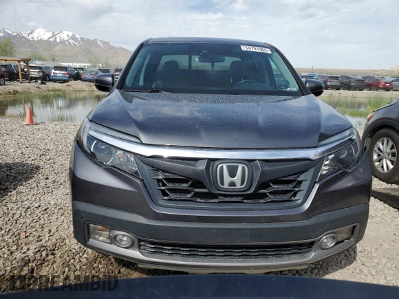 2017 Honda Ridgeline RTL-E with VIN 5FPYK3F75HB025743, listed as a Copart auction lot 54791905 with 163,055 mi miles and Salvage title. Bid and sale history available at DreamBid. Image 5.
