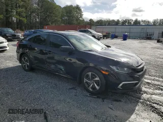 2020 Honda Civic Sedan LX with VIN 2HGFC2F69LH586028, listed as a Copart auction lot 44815125 with 64,451 mi miles and Salvage Title. Bid and sale history available at carsss.com. Image 4.