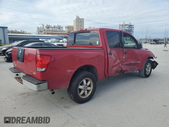 2009 Nissan Titan SE with VIN 1N6BA07D29N304135, listed as a Copart auction lot 47484265 with 133,548 mi miles and Salvage Title. Bid and sale history available at carsss.com. Image 3.