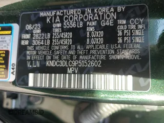 2023 Kia EV6 Wind with VIN KNDC3DLC9P5152602, listed as a Copart auction lot 83910384 with 21,077 mi miles and Salvage Title. Bid and sale history available at carsss.com. Image 12.
