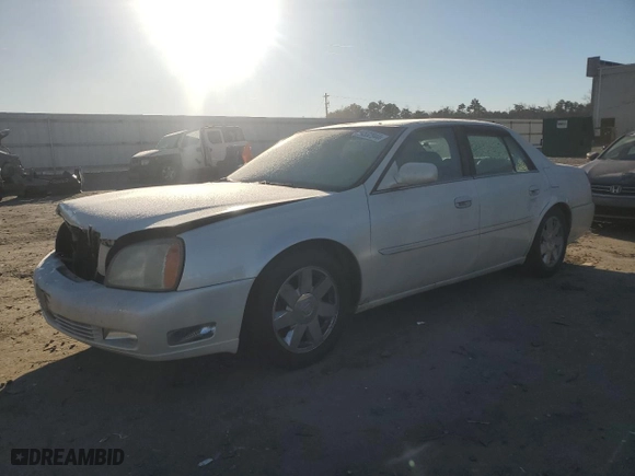 2003 Cadillac DeVille DTS with VIN 1G6KF57963U257494, listed as a Copart auction lot 84532944 with 104,766 mi miles and Salvage Title. Bid and sale history available at carsss.com. Image 1.