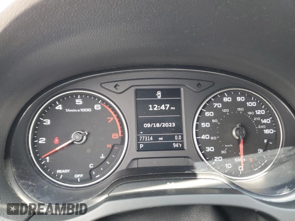 2017 Audi A3 Sedan Premium with VIN WAUAUGFF9H1040917, listed as a Copart auction lot 68438113 with 77,314 mi miles. Bid and sale history available at carsss.com. Image 9.