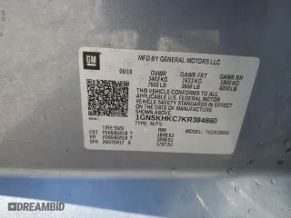 2019 Chevrolet Suburban LT with VIN 1GNSKHKC7KR384860, listed as a Copart auction lot 46435565 with 38,938 mi miles and Salvage Title. Bid and sale history available at carsss.com. Image 14.