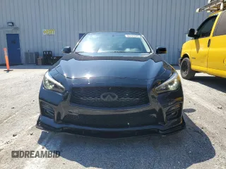 2015 Infiniti Q50 with VIN JN1BV7AP6FM349747, listed as a Copart auction lot 65723545 with 108,795 mi miles and Salvage title. Bid and sale history available at DreamBid. Image 5.
