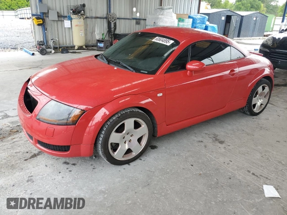 2001 Audi TT with VIN TRUWT28N311007832, listed as a Copart auction lot 60604895 with 147,615 mi miles and Salvage title. Bid and sale history available at DreamBid. Image 1.