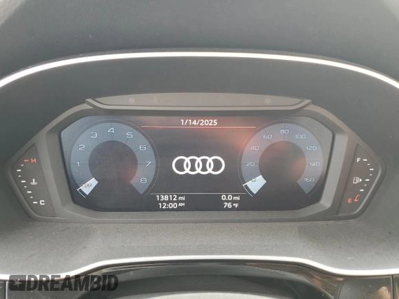2023 Audi Q3 S line Premium with VIN WA1DECF34P1119979, listed as a Copart auction lot 88564615 with 13,812 mi miles and Non repairable. Bid and sale history available at DreamBid. Image 9.