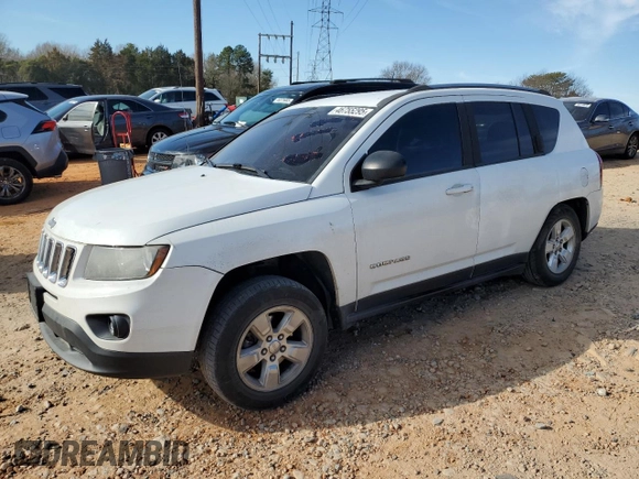 2015 Jeep Compass Sport with VIN 1C4NJCBA9FD400036, listed as a Copart auction lot 46755295 with 174,979 mi miles and Salvage Title. Bid and sale history available at carsss.com. Image 1.