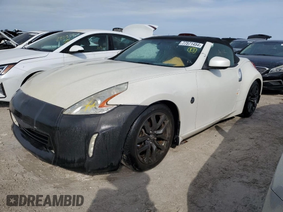 2014 Nissan 370Z Touring with VIN JN1AZ4FH8EM621259, listed as a Copart auction lot 77571454 with Not Provided miles and Salvage Title. Bid and sale history available at DreamBid. Image 1.