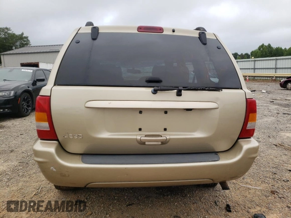 2001 Jeep Grand Cherokee Limited with VIN 1J4GW58S11C649736, listed as a Copart auction lot 66080214 with 199,584 mi miles and Salvage Title. Bid and sale history available at carsss.com. Image 6.