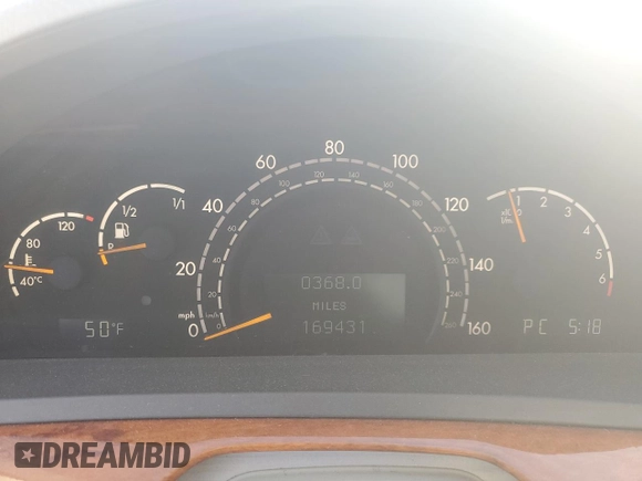 2004 Mercedes-Benz S-Class 4.3L with VIN WDBNG70JX4A424402, listed as a Copart auction lot 85068814 with 169,431 mi miles and Salvage Title. Bid and sale history available at carsss.com. Image 9.