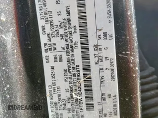 2020 Ford F-150 XL с VIN 1FTEW1E42LKE92870, выставлен на аукционе Copart как лот 60833505 с пробегом 82 021 миль миль и На запчасти • Non repairable. История ставок и продаж доступна на DreamBid. Изображение 14.