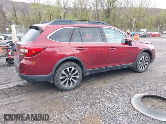 2015 Subaru Outback Limited with VIN 4S4BSBNC2F3357801, listed as a IAAI auction lot 41971069 with 50,560 mi miles and . Bid and sale history available at DreamBid. Image 4.