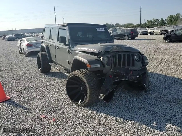 2018 Jeep Wrangler Unlimited Rubicon with VIN 1C4HJXFN9JW315938, listed as a Copart auction lot 86741084 with 83,965 mi miles and Salvage Title. Bid and sale history available at carsss.com. Image 12.