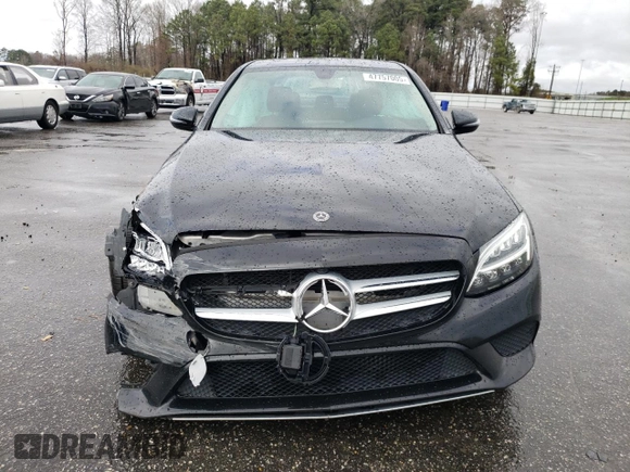 2020 Mercedes-Benz C with VIN WDDWF8DB2LR527871, listed as a Copart auction lot 47757005 with 71,253 mi miles and Salvage Title. Bid and sale history available at carsss.com. Image 5.