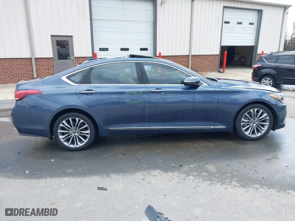 2016 Hyundai Genesis 3.8L with VIN KMHGN4JEXGU106388, listed as a IAAI auction lot 41781861 with 64,285 mi miles. Bid and sale history available at carsss.com. Image 13.