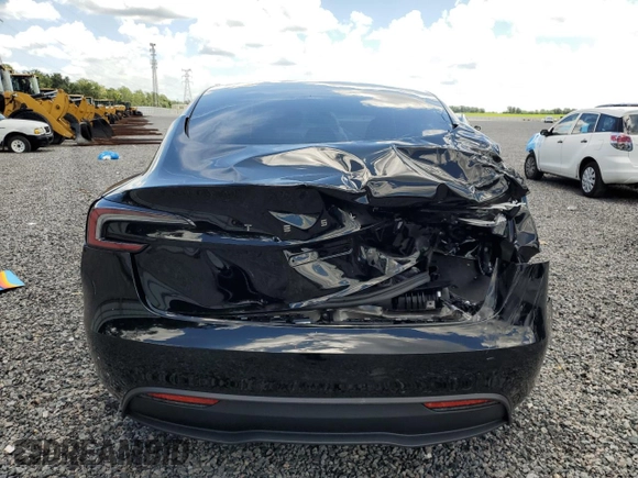 2025 Tesla Model 3 Long Range with VIN 5YJ3E1EA8SF984931, listed as a Copart auction lot 61259345 with 2,248 mi miles and Salvage title. Bid and sale history available at DreamBid. Image 6.