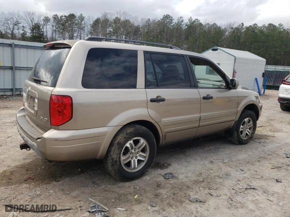 2003 Honda Pilot EX with VIN 2HKYF185X3H579951, listed as a Copart auction lot 49812365 with 197,341 mi miles and Salvage Title. Bid and sale history available at carsss.com. Image 3.