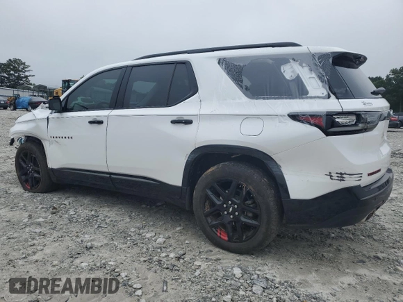 2020 Chevrolet Traverse Premier with VIN 1GNEVKKW8LJ305255, listed as a Copart auction lot 58295525 with 57,048 mi miles and Salvage title. Bid and sale history available at DreamBid. Image 2.