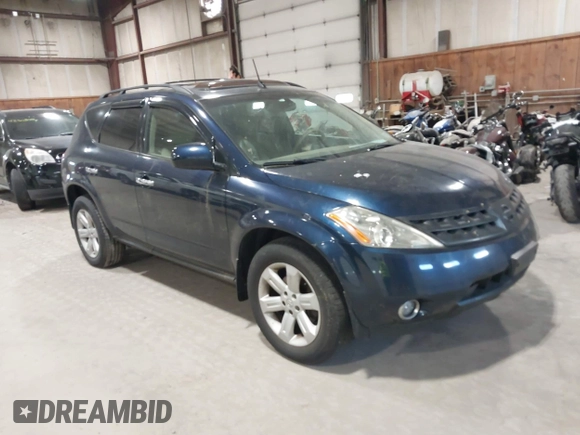 2006 Nissan Murano SL z VIN JN8AZ08W66W550526, wystawiony jako IAAI lot #42308057 z przebiegiem 87 638 mil mil oraz . Historia ofert i sprzedaży dostępna na DreamBid. Obrazek 1.