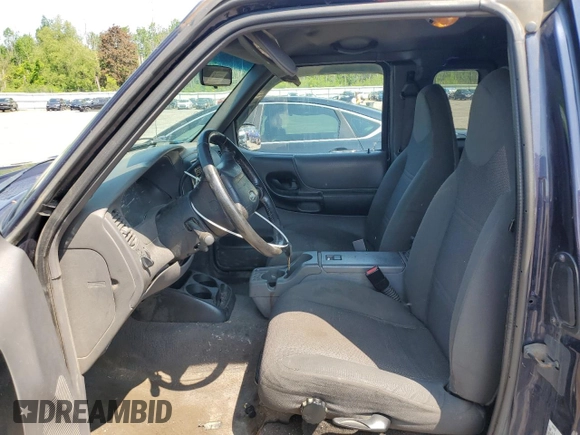 2002 Ford Ranger XL Fleet with VIN 1FTZR45E72TA69892, listed as a Copart auction lot 59849975 with 194,334 mi miles and Salvage title. Bid and sale history available at DreamBid. Image 7.