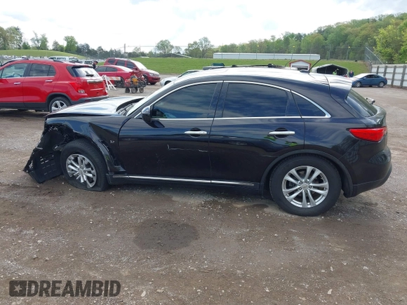 2017 Infiniti QX70 with VIN JN8CS1MW4HM414936, listed as a IAAI auction lot 42035425 with 127,220 mi miles and . Bid and sale history available at DreamBid. Image 14.
