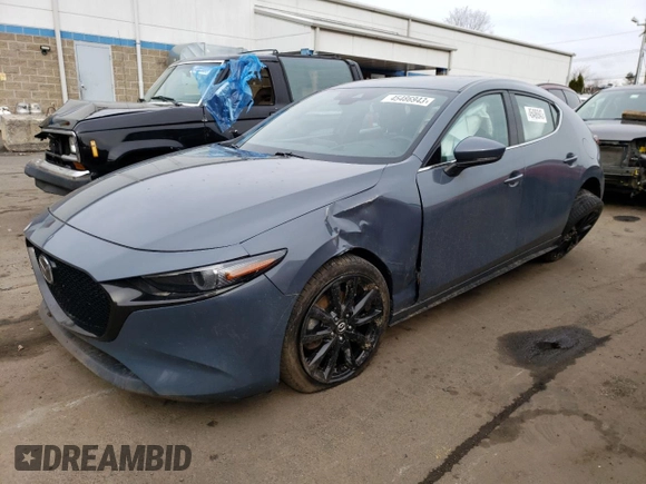 2019 Mazda Mazda3 Hatchback w/Premium Pkg with VIN JM1BPBNM1K1144052, listed as a Copart auction lot 45486943 with 55,106 mi miles. Bid and sale history available at carsss.com. Image 1.