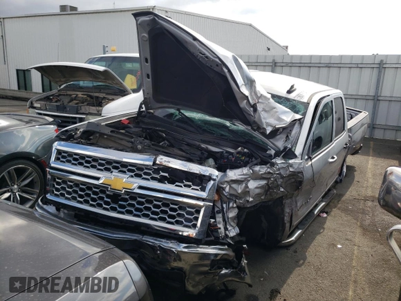 2015 Chevrolet Silverado 1500 LT with VIN 1GCRCREC6FZ191272, listed as a Copart auction lot 59395042 with Not Provided miles and Salvage Title. Bid and sale history available at DreamBid. Image 2.