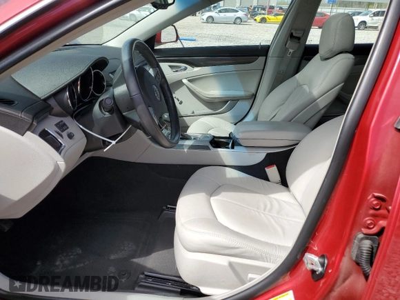 2012 Cadillac CTS with VIN 1G6DA5E56C0136902, listed as a Copart auction lot 49765005 with 52,599 mi miles and Salvage Title. Bid and sale history available at DreamBid. Image 7.