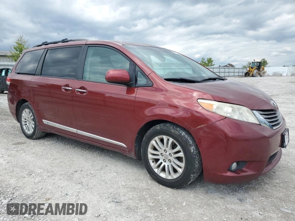 2011 Toyota Sienna XLE AAS with VIN 5TDYK3DC8BS115982, listed as a Copart auction lot 57791955 with 275,440 mi miles and Non repairable. Bid and sale history available at DreamBid. Image 4.