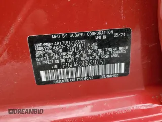 2024 Subaru Impreza Sport with VIN JF1GUAFC4R8240151, listed as a Copart auction lot 76044224 with 6,294 mi miles and Salvage Title. Bid and sale history available at carsss.com. Image 13.