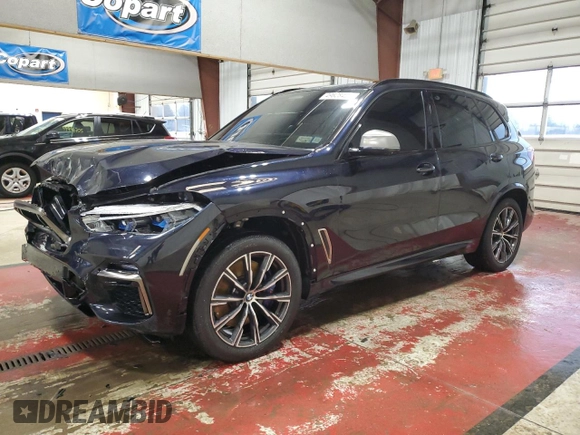 2020 BMW X5 M50i with VIN 5UXJU4C01L9D04371, listed as a Copart auction lot 49628425 with 78,252 mi miles and Salvage Title. Bid and sale history available at DreamBid. Image 1.