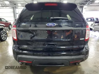 2015 Ford Utility Police Interceptor with VIN 1FM5K8AR6FGC52505, listed as a Copart auction lot 61448574 with 0 mi miles and Salvage Title. Bid and sale history available at carsss.com. Image 6.