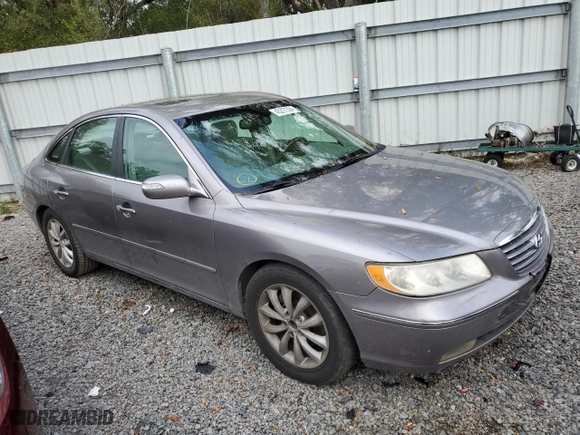 2007 Hyundai Azera SE with VIN KMHFC46F97A242080, listed as a Copart auction lot 45227394 with 147,742 mi miles and Salvage Title. Bid and sale history available at carsss.com. Image 4.