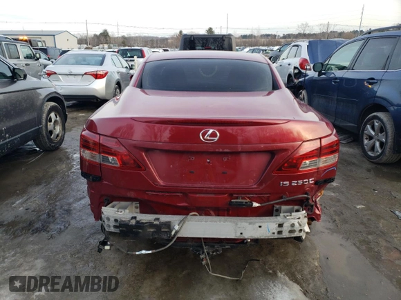 2011 Lexus IS 250 C с VIN JTHFF2C2XB2519645, выставлен на аукционе Copart как лот 45910135 с пробегом 160 182 миль миль и Чистый • Clean title. История ставок и продаж доступна на DreamBid. Изображение 6.