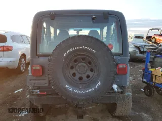 2001 Jeep Wrangler Sport with VIN 1J4FA49S71P360257, listed as a Copart auction lot 87748705 with 160,702 mi miles and Salvage Title. Bid and sale history available at carsss.com. Image 6.